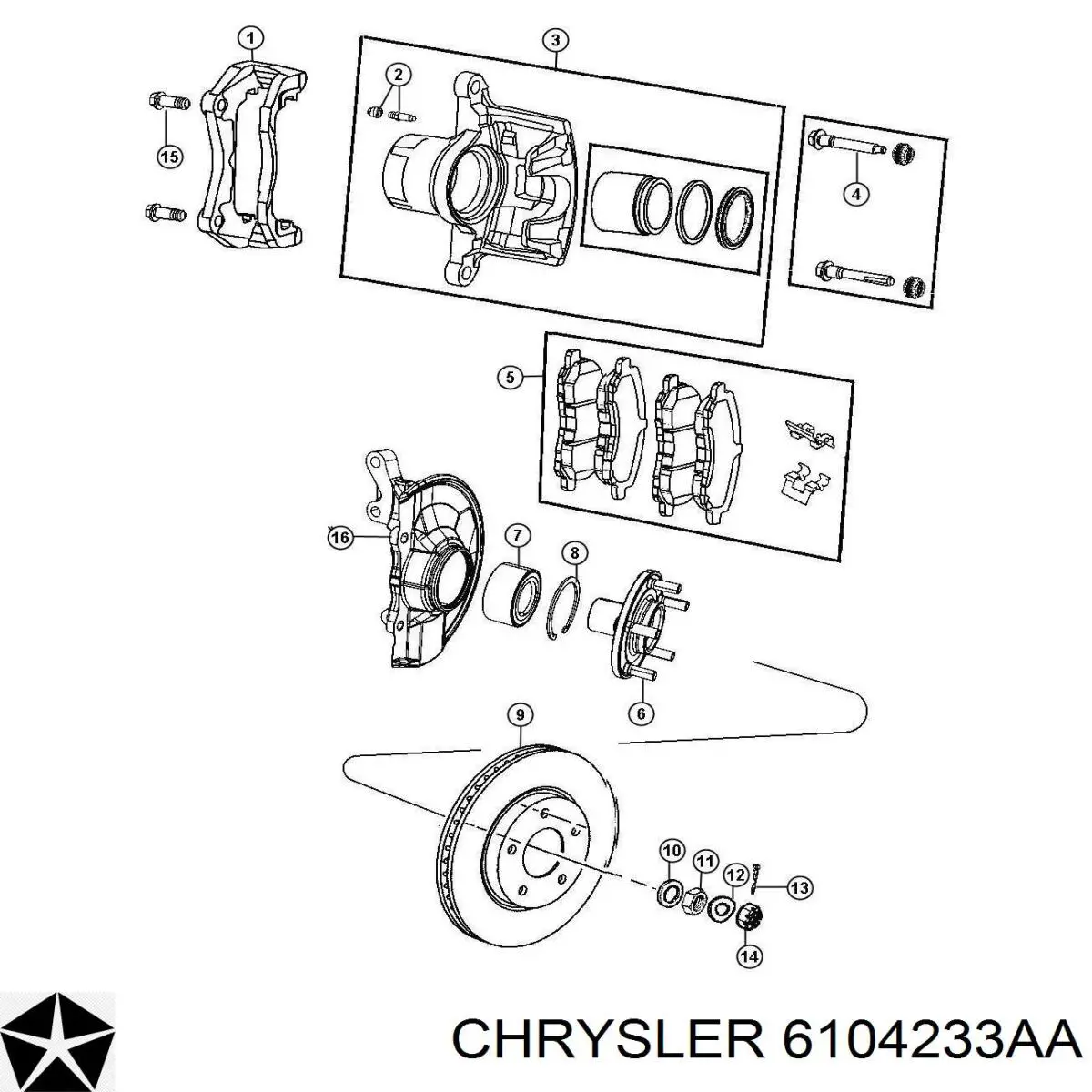 6104233AA Chrysler 