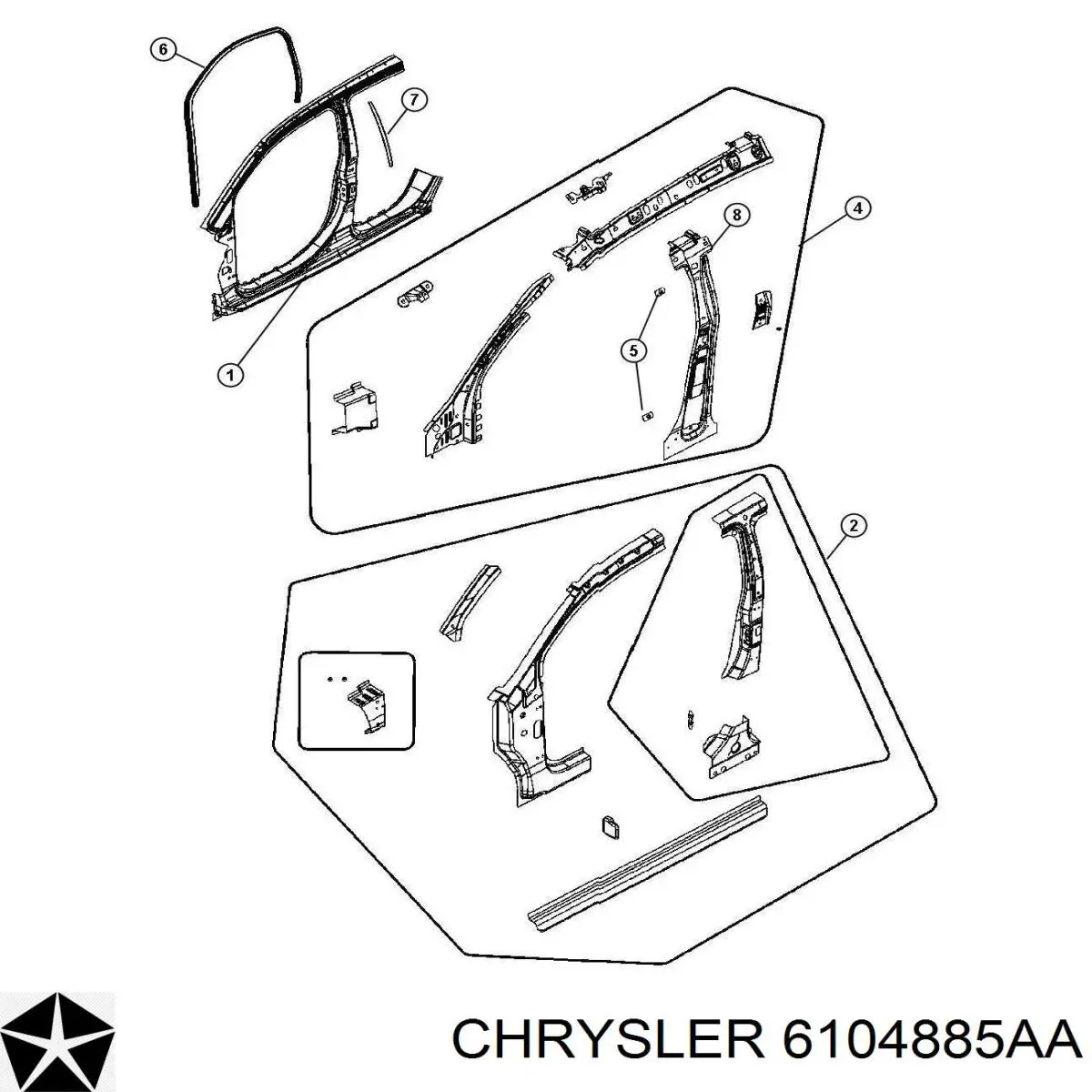  Chrysler 6104885AA preço, a partir de 9,80 USD