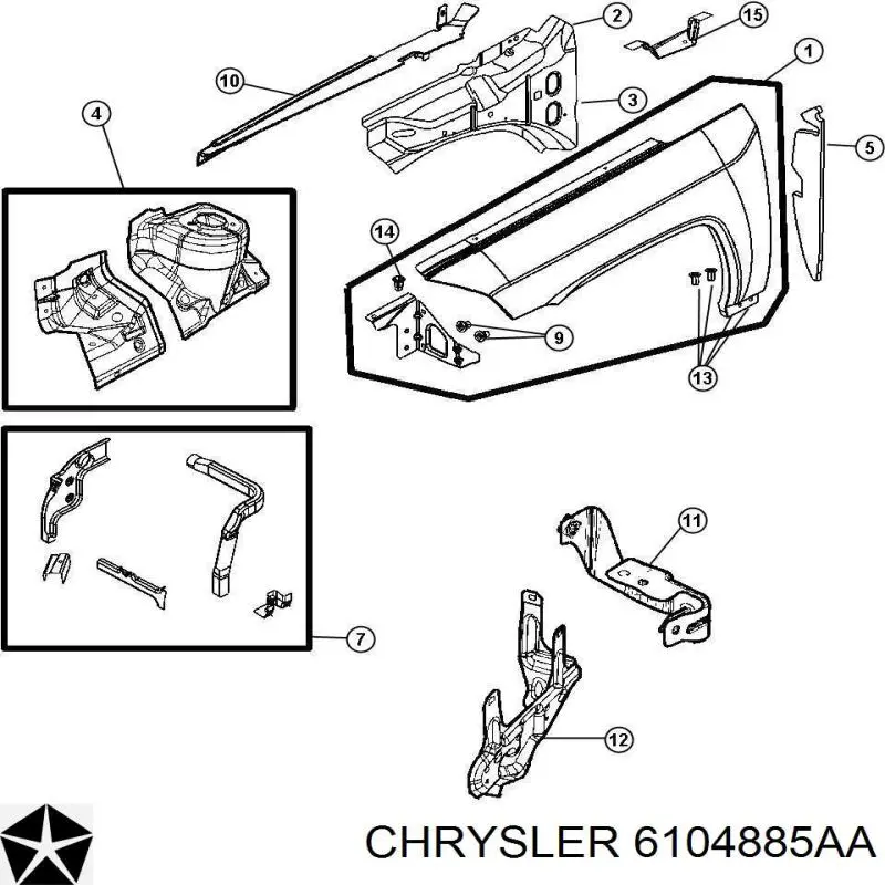 6104885AA Chrysler 