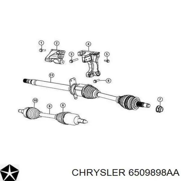6509898AA Chrysler 