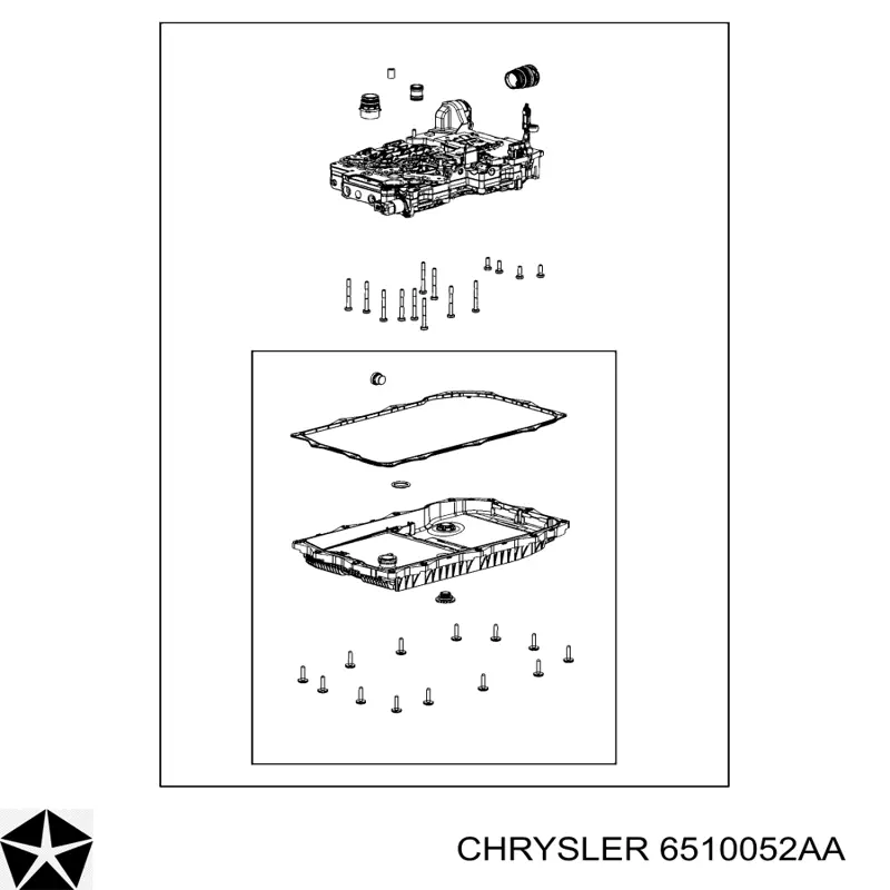 6510052AA Chrysler Cárter da Caixa Automática de Mudança