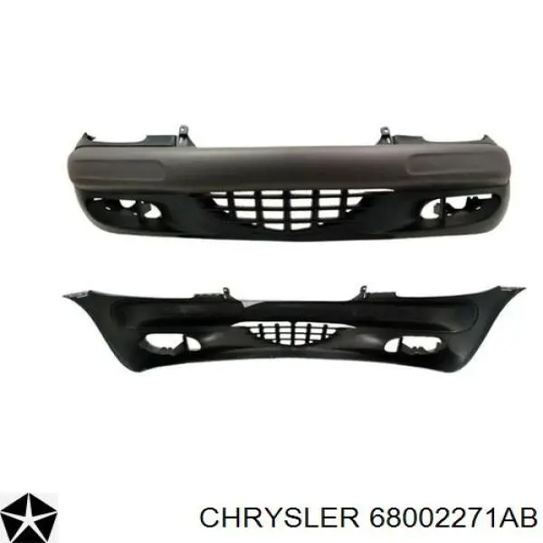 68002271AB Chrysler Pára-choque dianteiro