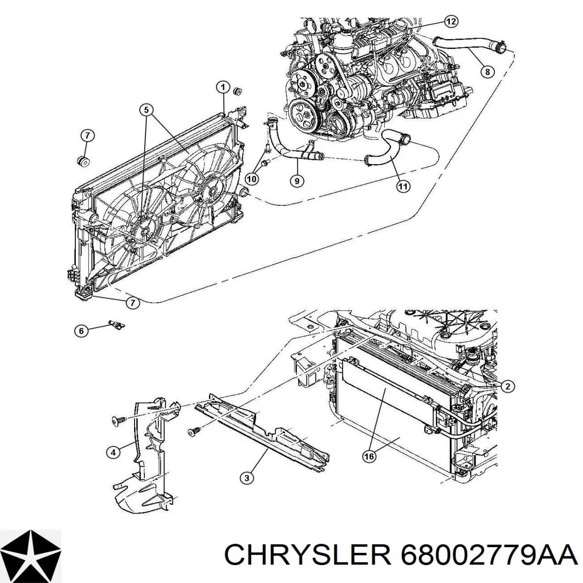 Radiador de aparelho de ar condicionado Chrysler 68002779AA preço, a partir de 105,95 USD
