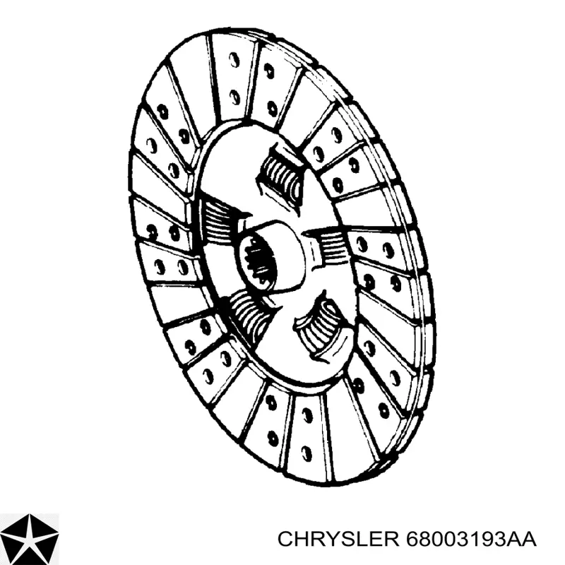 Compre 68003193AA Chrysler Kit de embraiagem (3 peças)