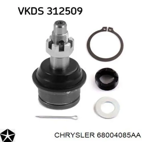 Suporte esférico inferior + superior, kit Chrysler 68004085AA preço, a partir de 50,11 USD