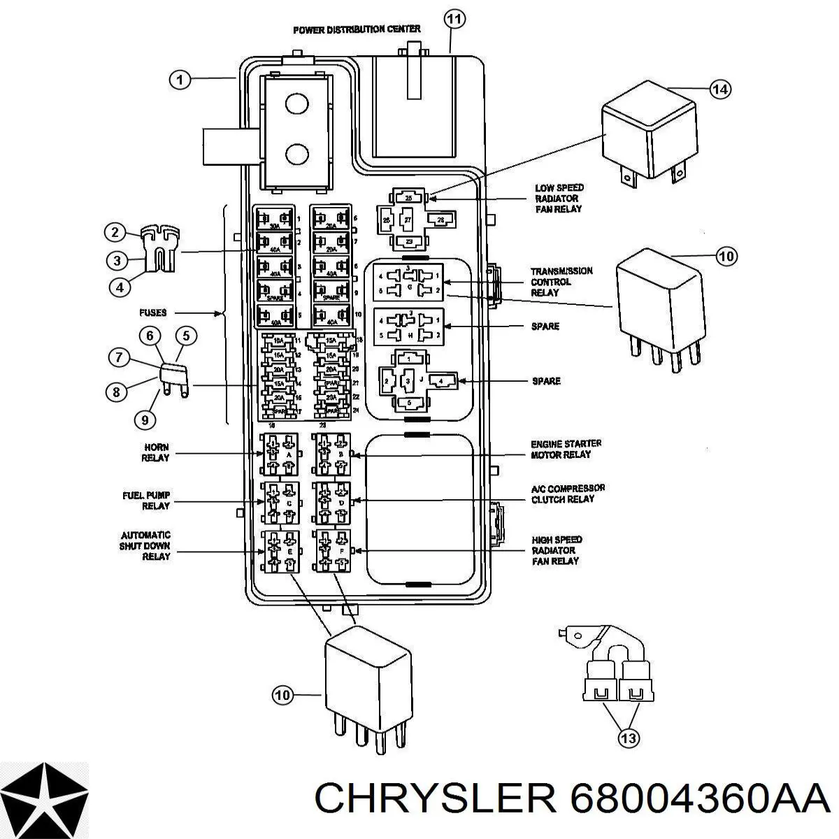Compre 68004360AA Chrysler 