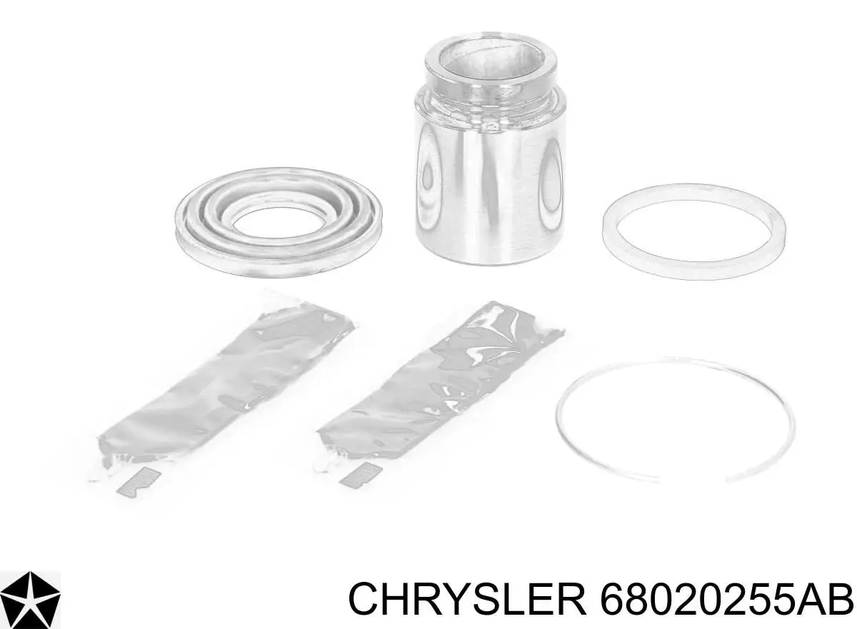 68020255AB Chrysler Kit de reparação de suporte do freio traseiro