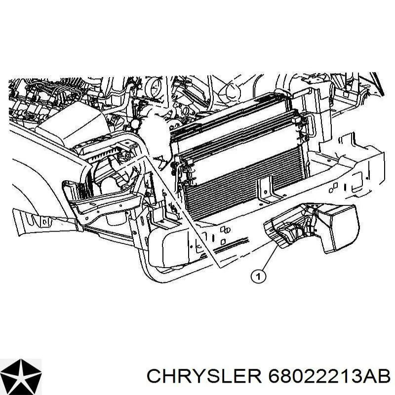 68022213AB Chrysler Tomada de ar de filtro de ar