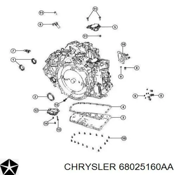  Chrysler 68025160AA preço, a partir de 58,82 USD