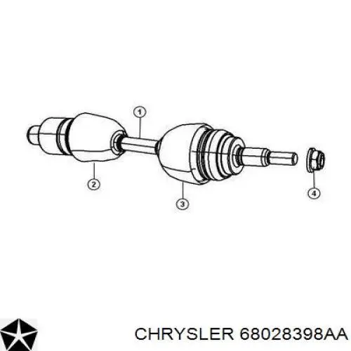 68028398AA Chrysler Semieixo (acionador) dianteiro