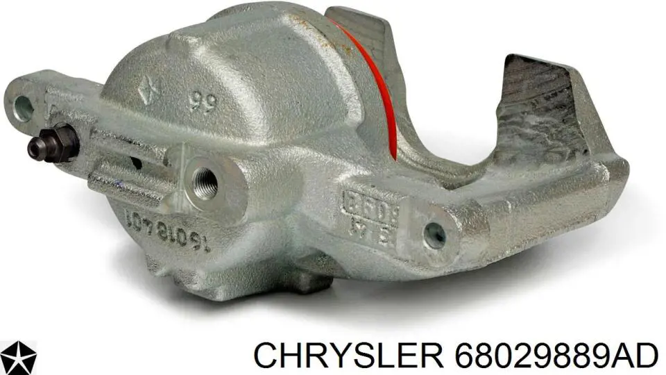 68029889AD Chrysler Suporte do freio traseiro esquerdo