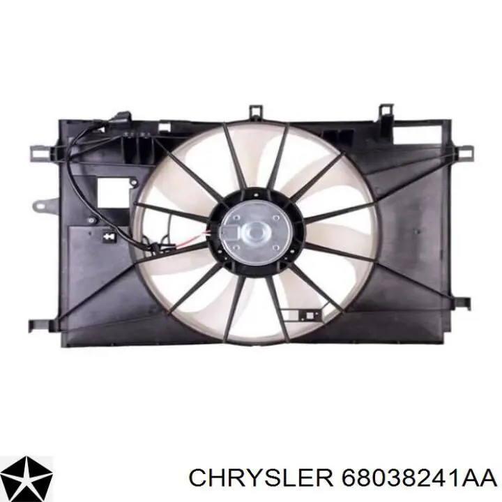 K68102116AA Fiat/Alfa/Lancia Ventilador elétrico de esfriamento montado (motor + roda de aletas)