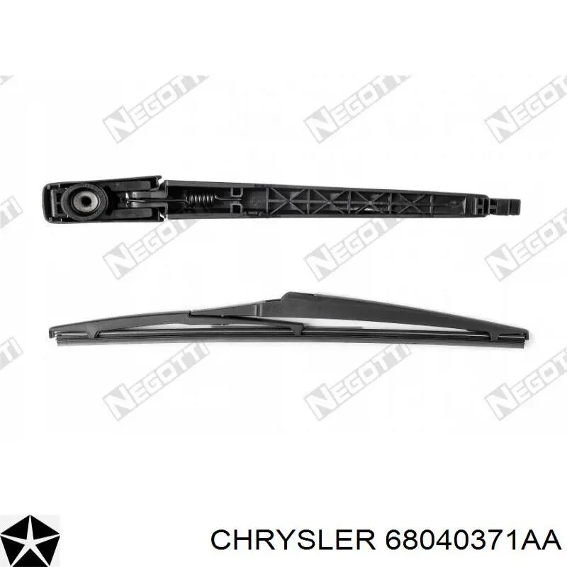 68040371AA Chrysler Braço de limpa-pára-brisas de vidro traseiro
