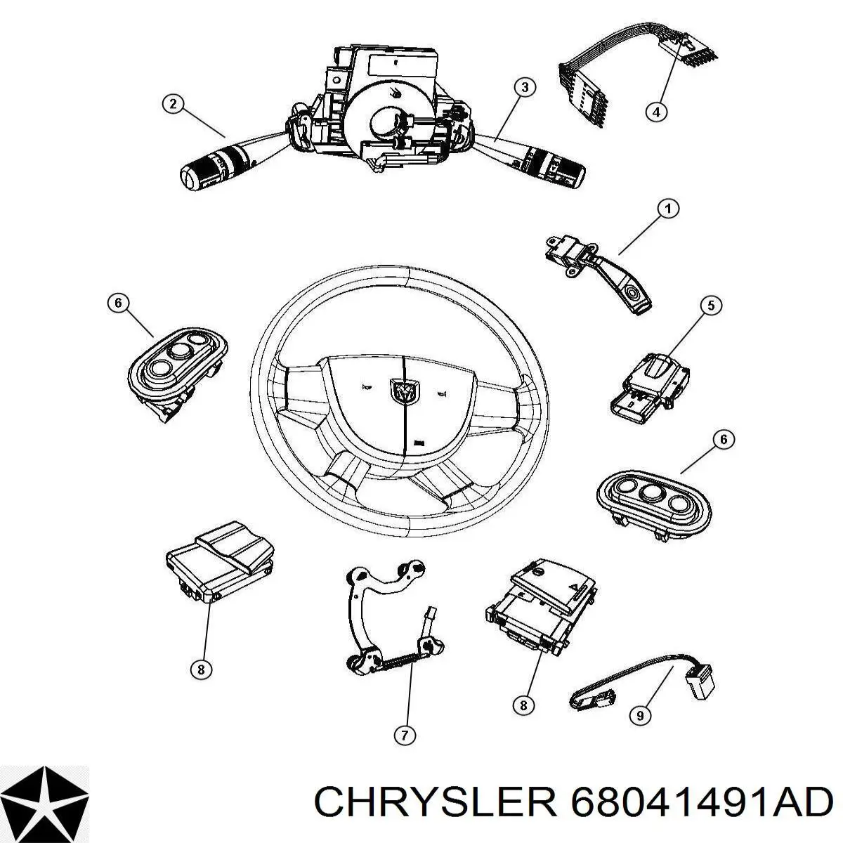  Chrysler 68024197AB preço, a partir de 101,44 USD