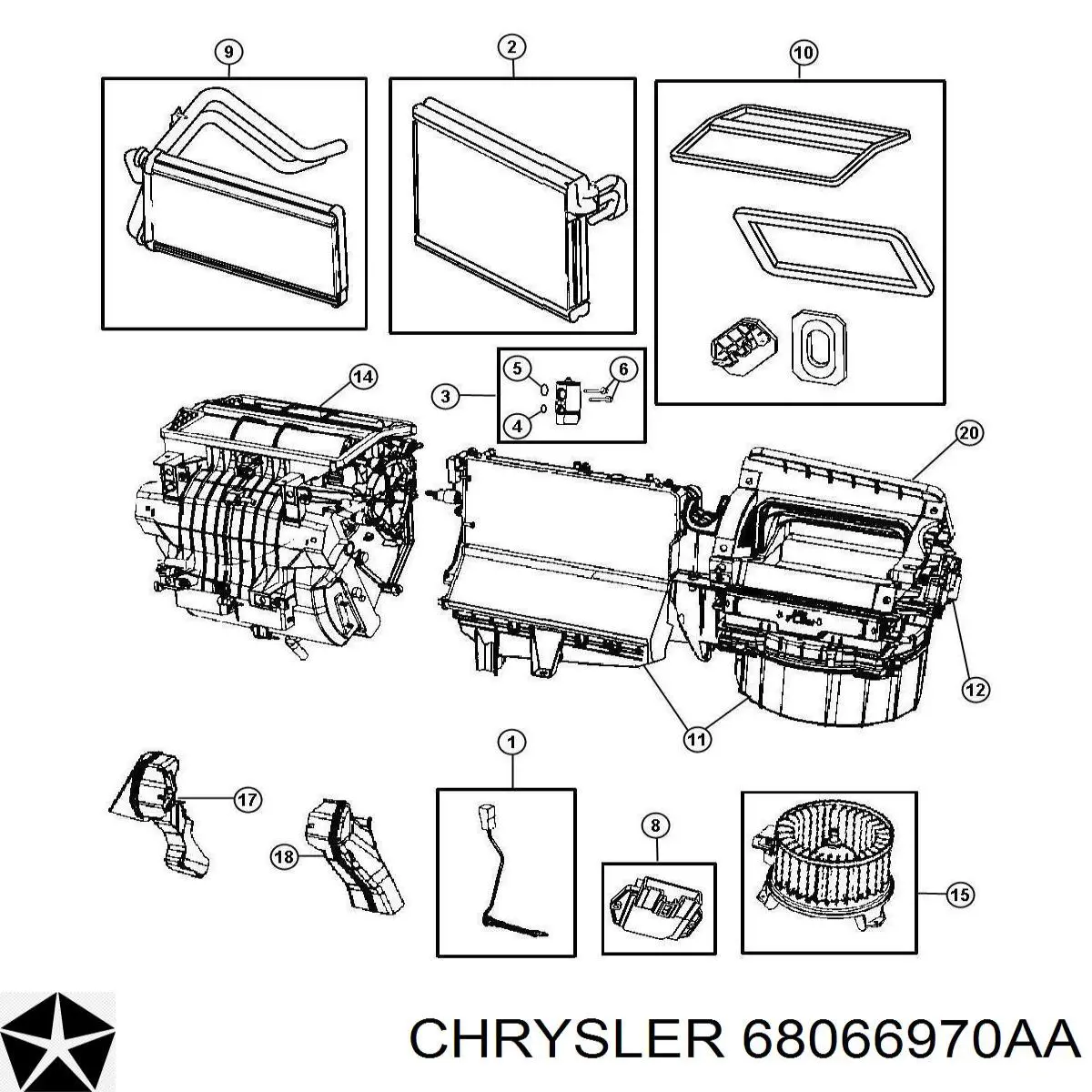 Válvula TRV de aparelho de ar condicionado Chrysler 68066970AA preço, a partir de 133,10 USD