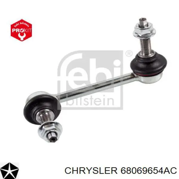 Compre 68069654AC Chrysler Montante direito de estabilizador dianteiro