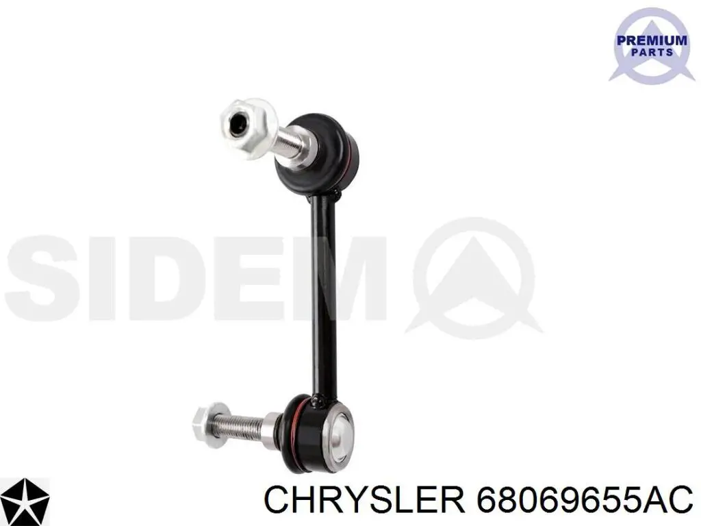68069655AC Chrysler Montante esquerdo de estabilizador dianteiro