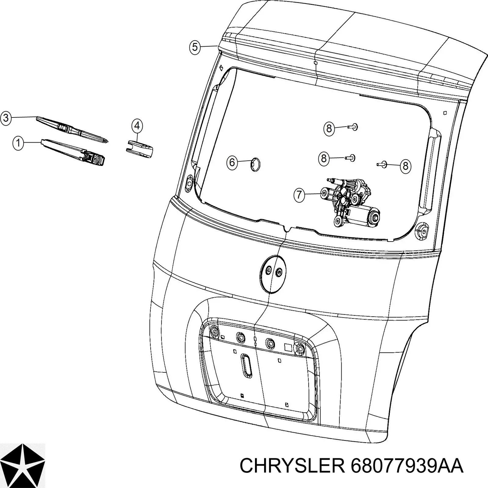  Chrysler 68077939AA preço, a partir de  USD