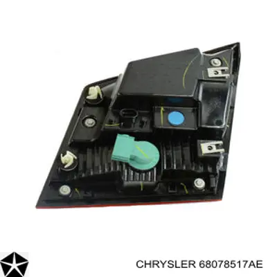 68078517AE Chrysler Lanterna traseira esquerda interna