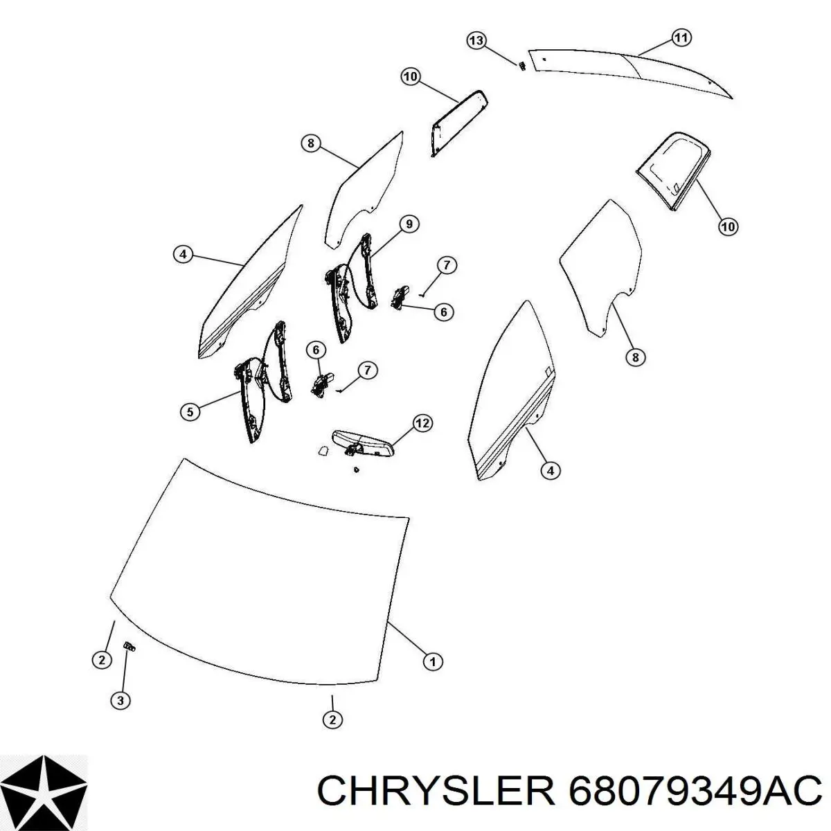 Placa sobreposta (tampa) de suporte de espelho de salão Chrysler 68079349AC preço, a partir de 45,22 USD