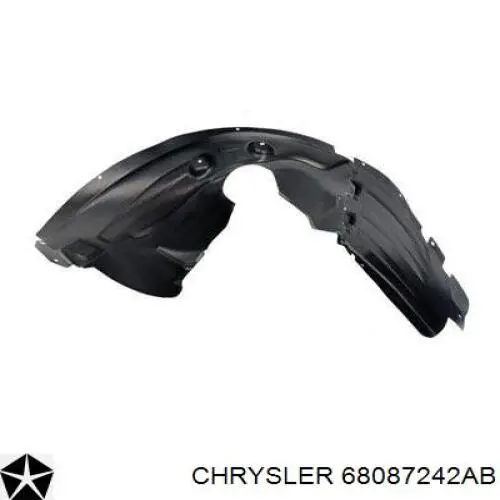 Compre K68087242AB Fiat/Alfa/Lancia Guarda-barras direito do pára-lama dianteiro