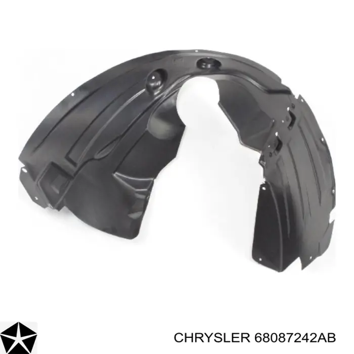 Guarda-barras direito do pára-lama dianteiro Chrysler 68087242AB preço, a partir de 25,53 USD
