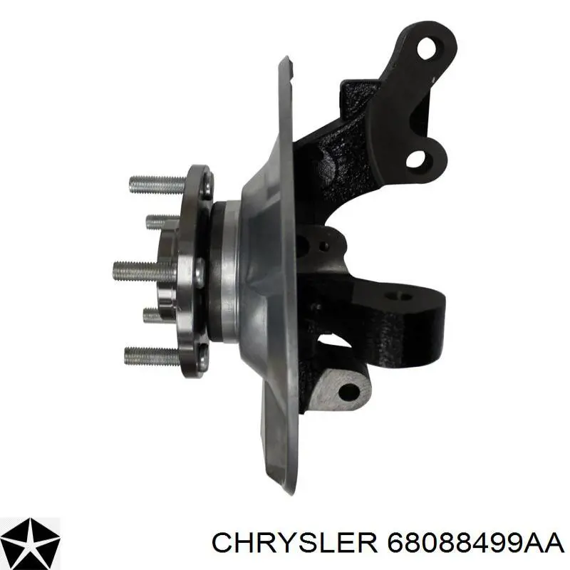 68088499AC Chrysler Pino moente (extremidade do eixo) dianteiro esquerdo
