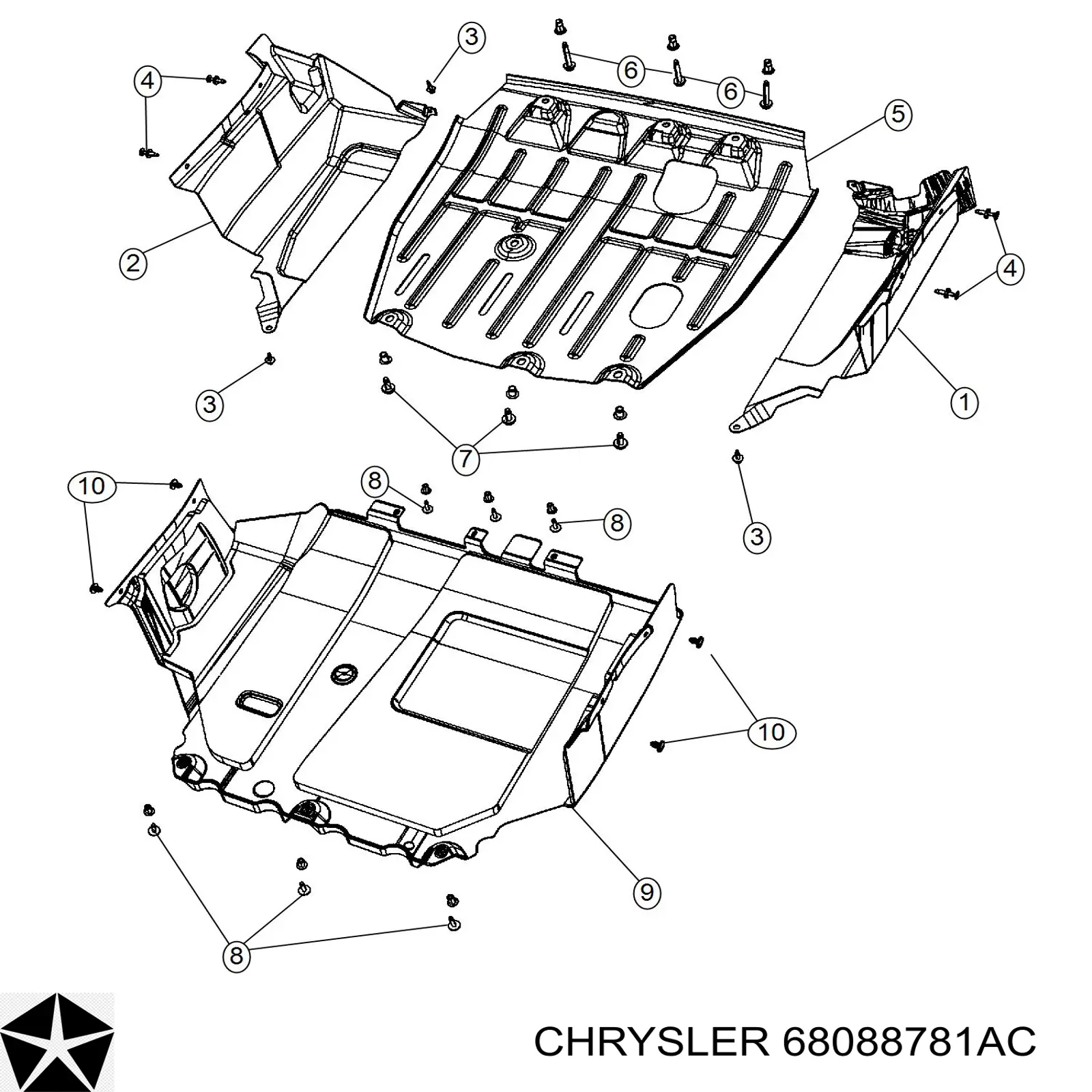  Chrysler 68088781AC preço, a partir de  USD