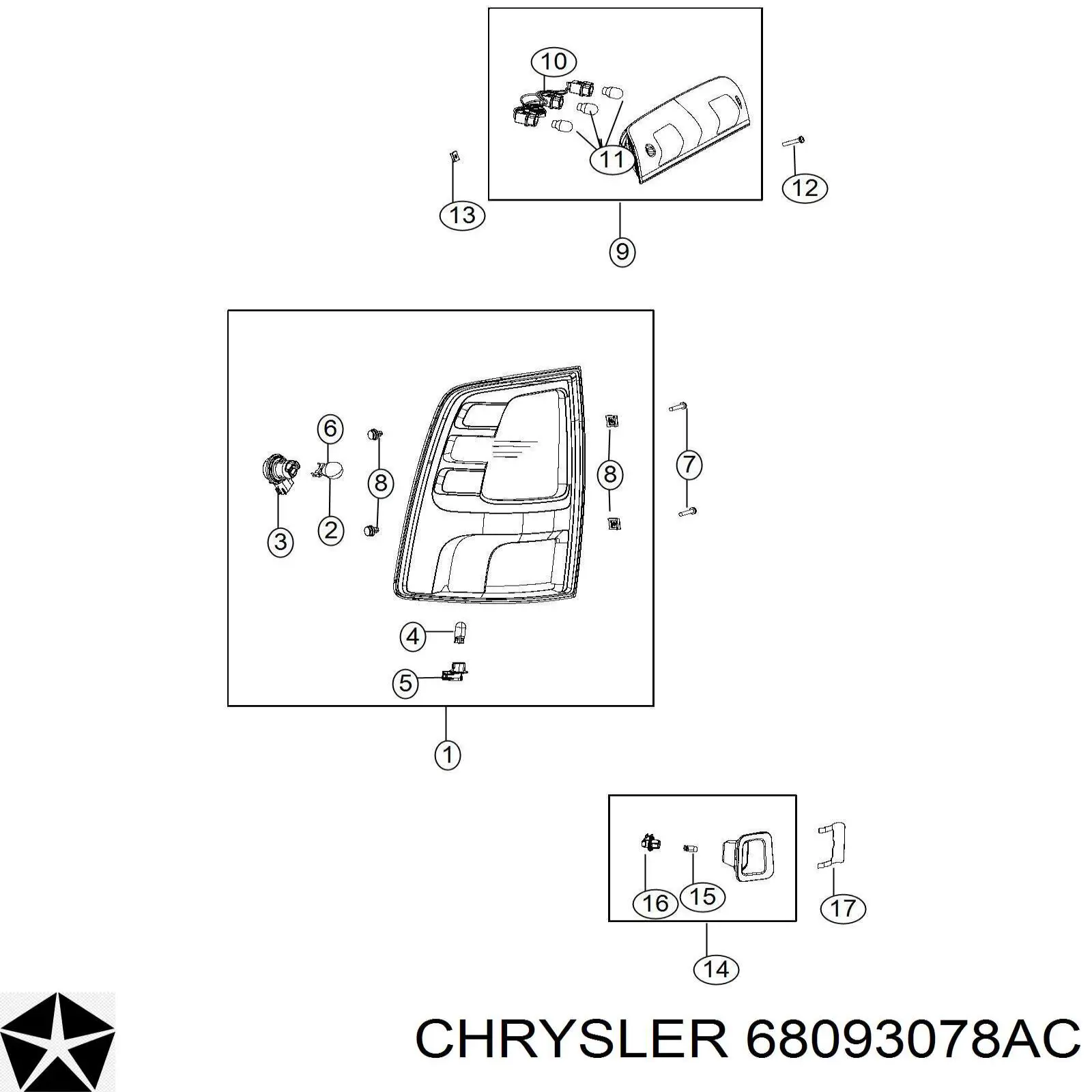  Chrysler 68093078AC preço, a partir de 230,93 USD