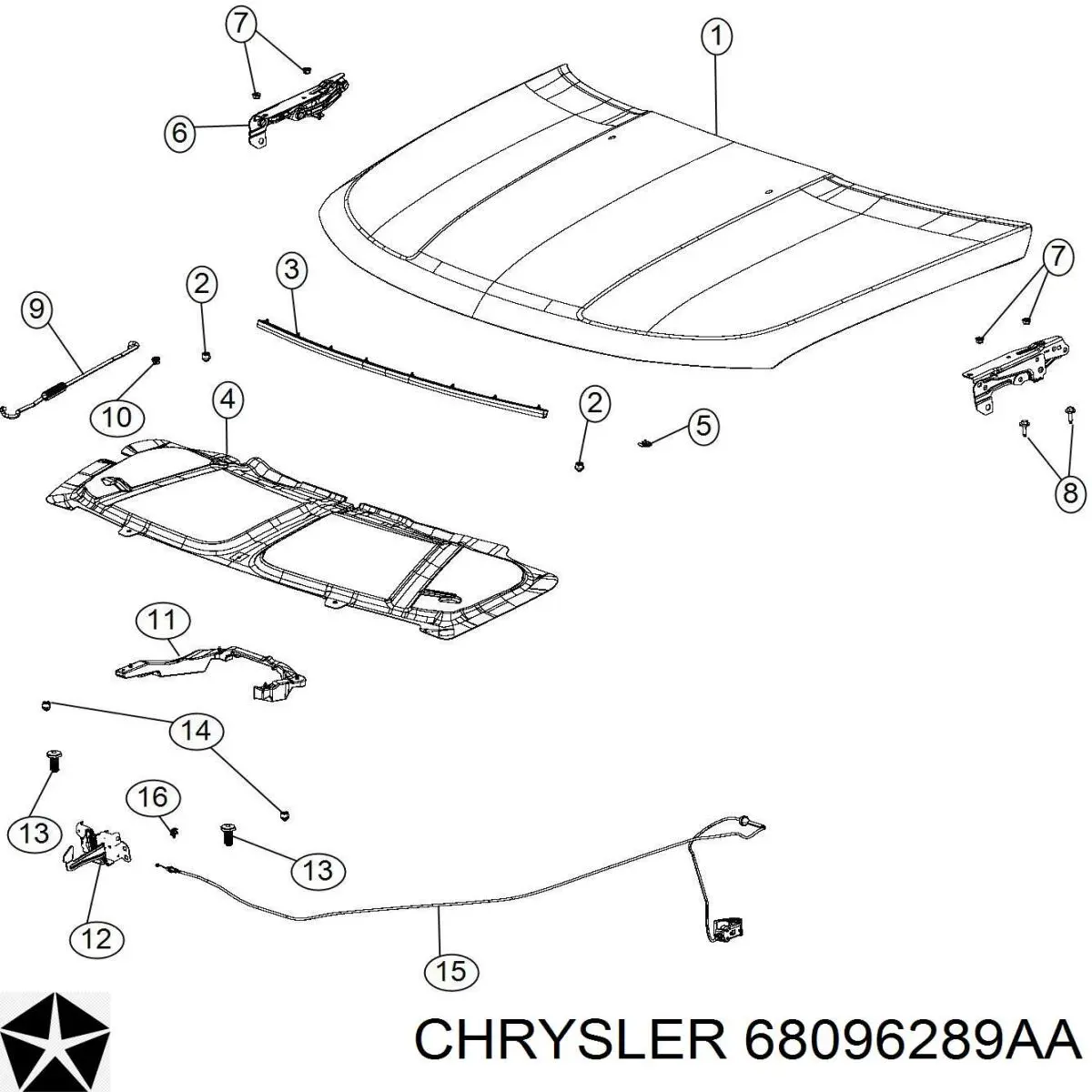  Chrysler 68096289AA preço, a partir de  