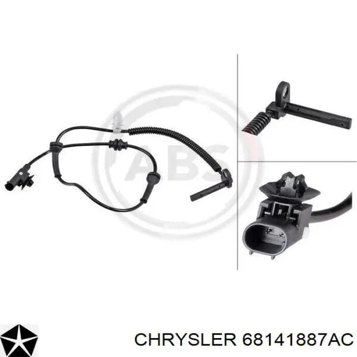 Sensor dianteiro de ABS Chrysler 68141887AC preço, a partir de 37,46 USD