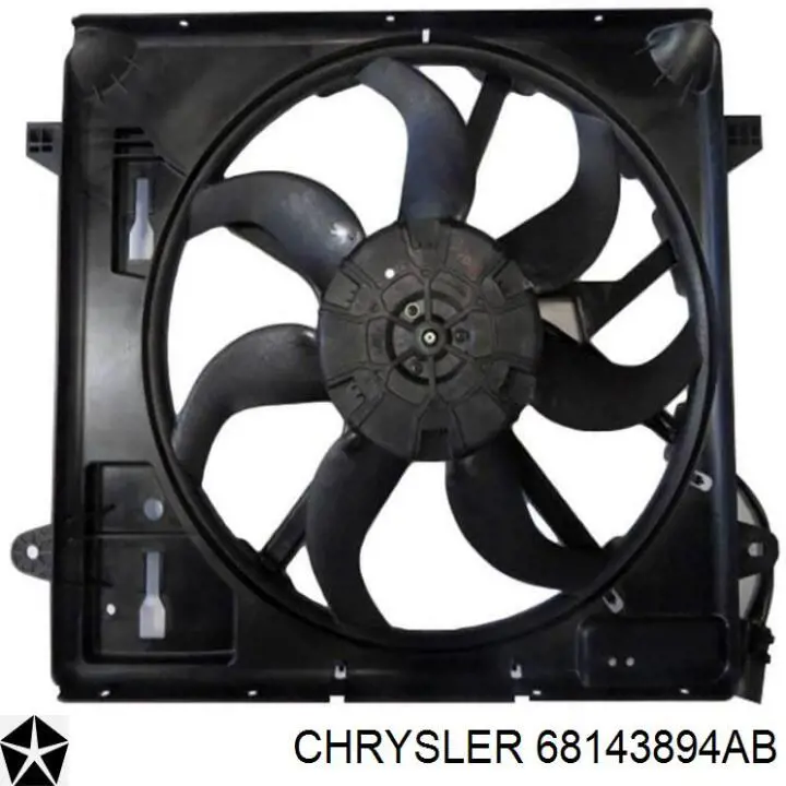 Difusor do radiador de esfriamento, montado com motor e roda de aletas Chrysler 68143894AB preço, a partir de 302,21 USD