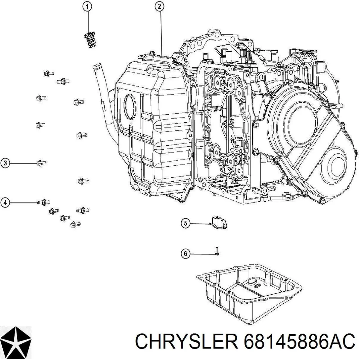 Cárter da Caixa Automática de Mudança Chrysler 68145886AC preço, a partir de 226,41 USD