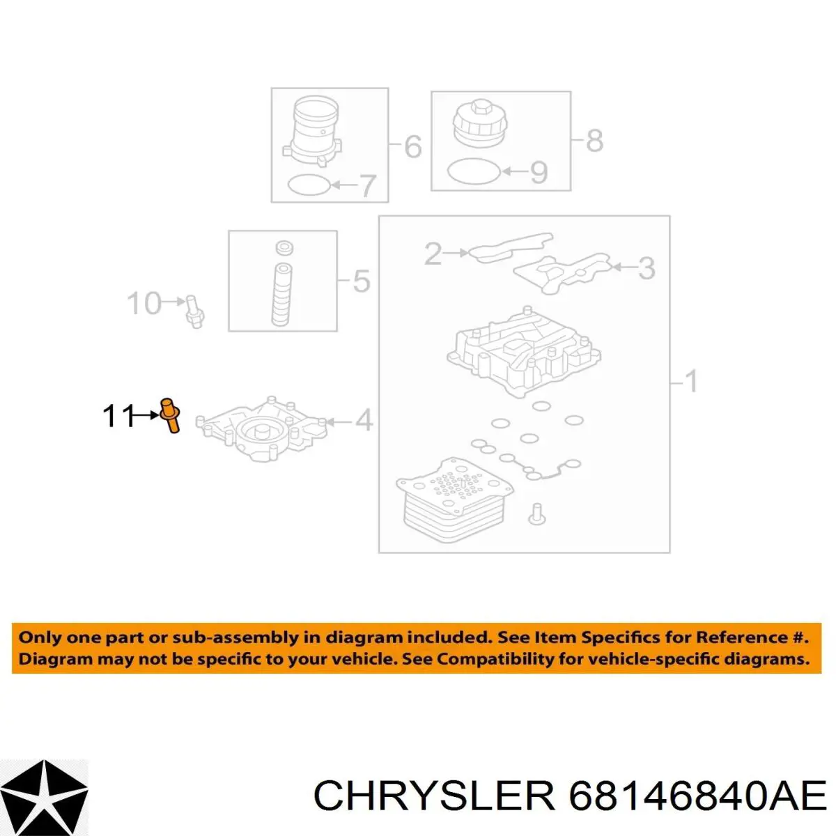 Compre 68146840AE Chrysler 