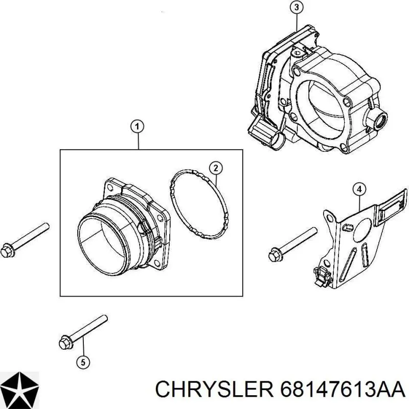 Válvula de borboleta montada Chrysler 68147613AA preço, a partir de 325,19 USD