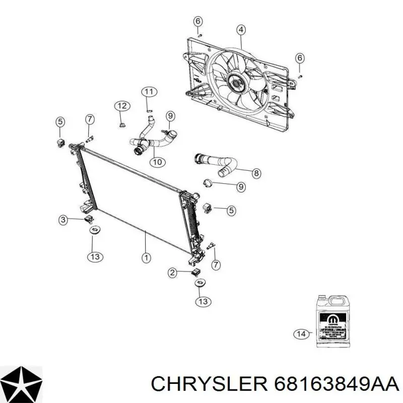 Fluido de esfriamento Mercedes 68163849AB preço, a partir de 35,71 USD