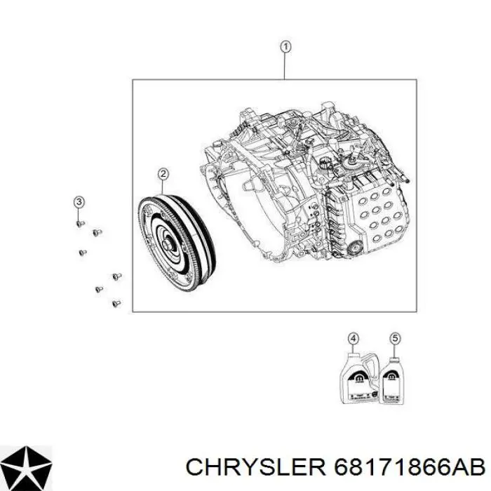68171866AB Chrysler Óleo de transmissão