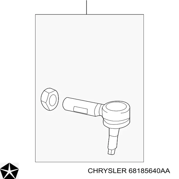 68185640AA Chrysler Ponta externa da barra de direção