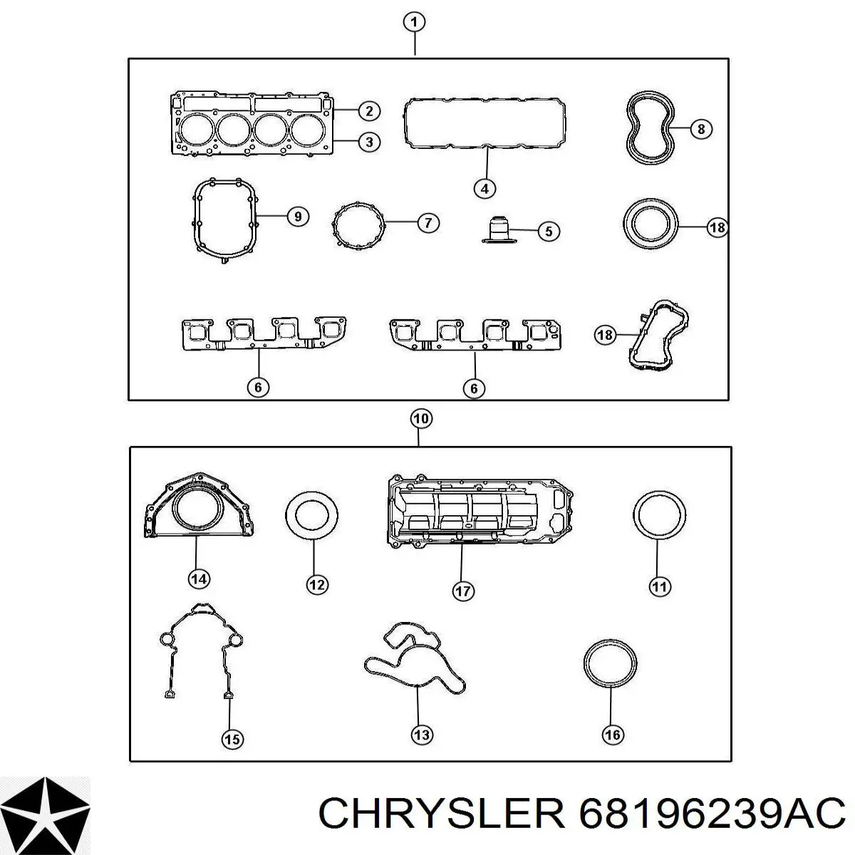 Kit superior de vedantes de motor Elring 940530 preço, a partir de 236,13 USD