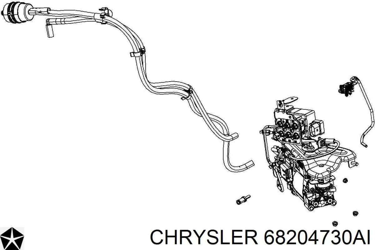 68204730AI Chrysler Compressor de bombeio pneumático (de amortecedores)