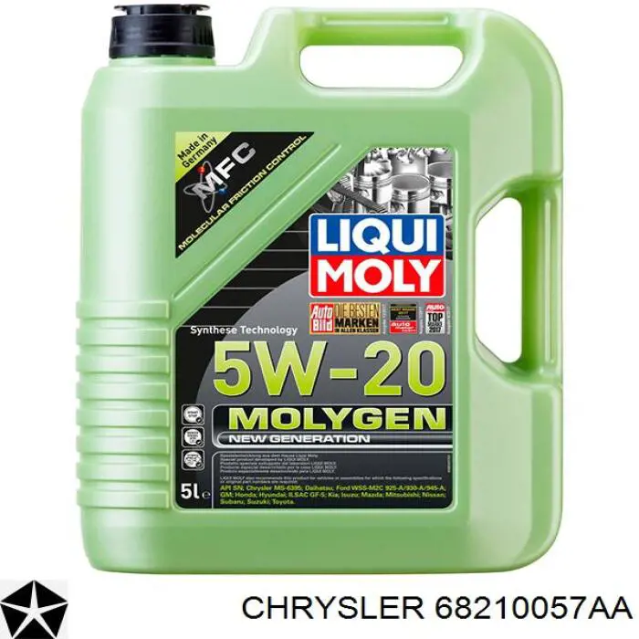 Óleo de transmissão Chrysler 68210057AA