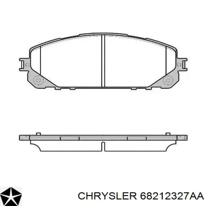 Sapatas do freio dianteiras de disco Chrysler 68212327AA preço, a partir de 26,58 USD