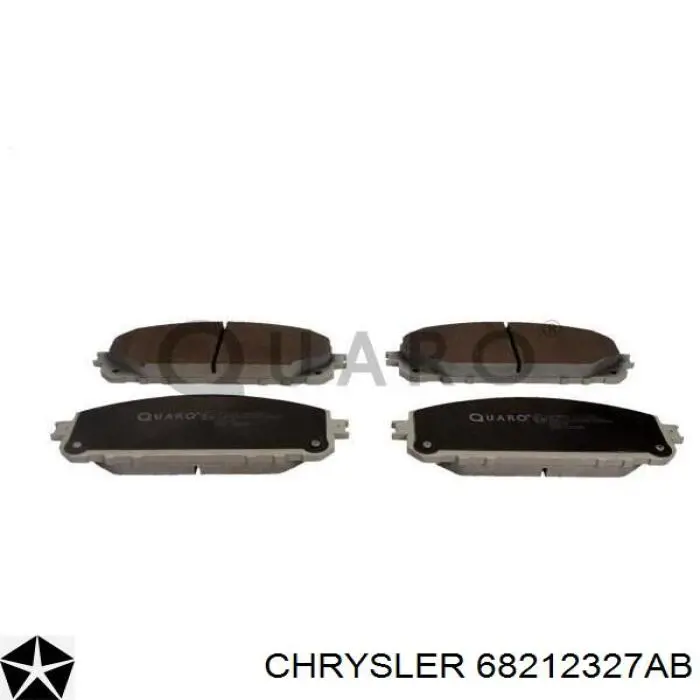 Compre 68212327AB Chrysler Sapatas do freio dianteiras de disco