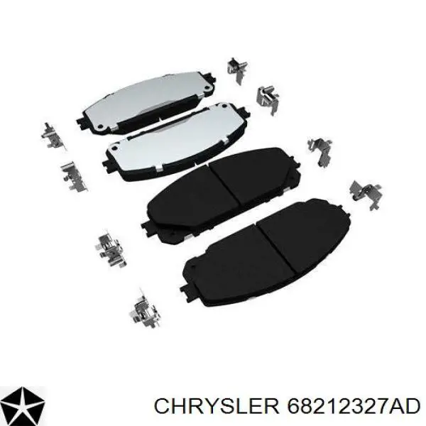 Sapatas do freio dianteiras de disco Chrysler 68212327AD preço, a partir de 26,53 USD