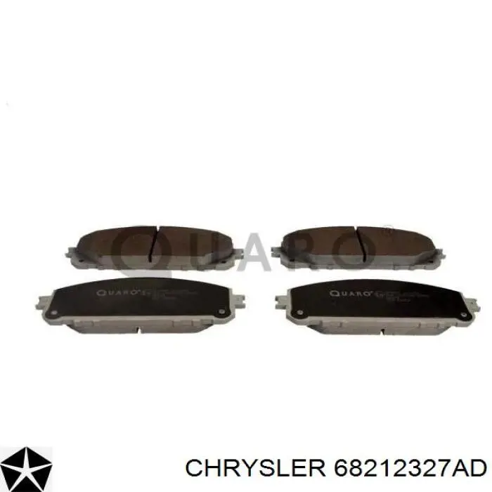 Compre 68212327AD Chrysler Sapatas do freio dianteiras de disco