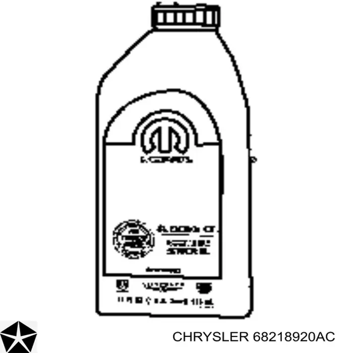 68218920AC Chrysler Óleo para motor
