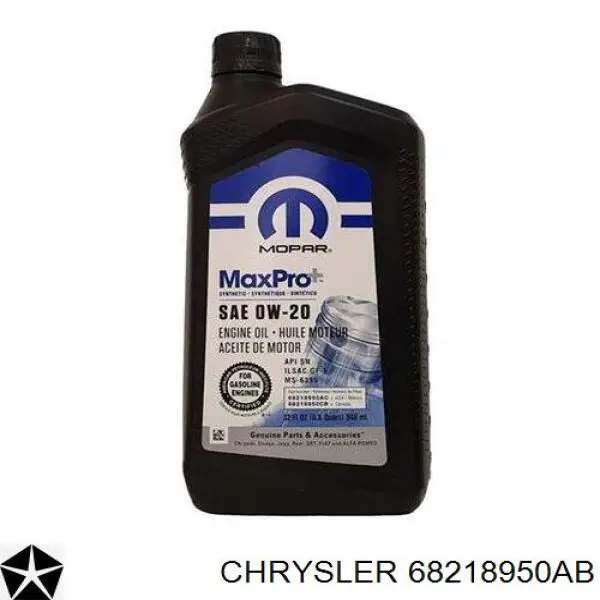 68218950AB Chrysler Óleo para motor