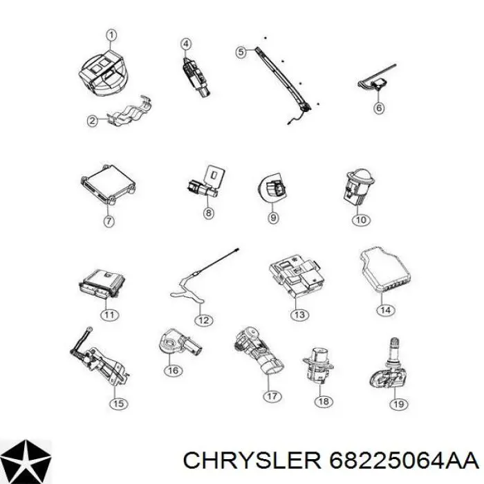 Sensor do nível de tanque de lavador de pára-brisas Chrysler 68225064AA preço, a partir de 52,20 USD