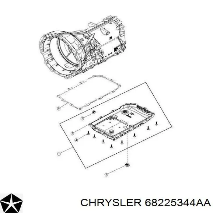 0501220214 Chrysler Cárter da Caixa Automática de Mudança