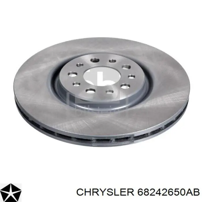 68242650AB Chrysler Disco do freio dianteiro
